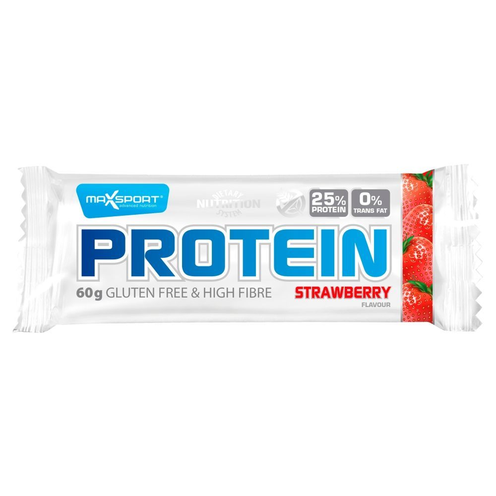 Protein Baton proteinowy truskawkowy bez glutenu 60 g