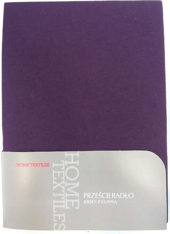 Prześcieradło MAR-POL Jersey gumka 200 Fioletowy