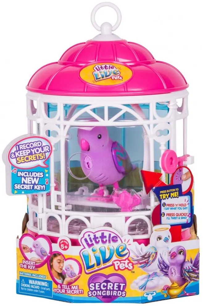 Ptaszek LITTLE LIVE PETS Sekretny ptaszek w klatce (mix) 28391