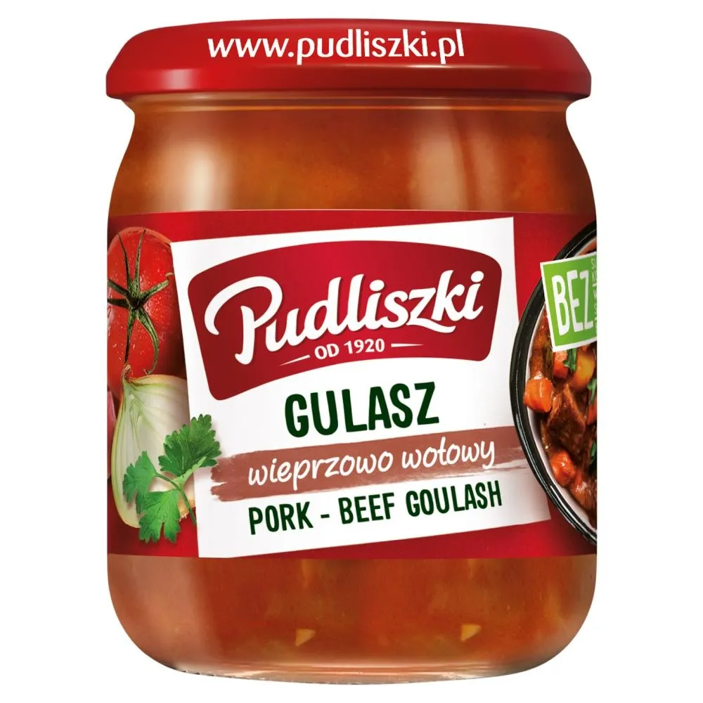 Pudliszki Gulasz wieprzowo-wołowy 500 g