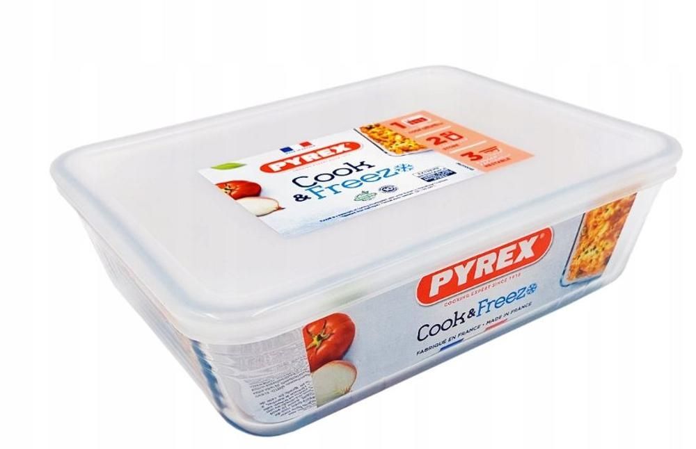 PYREX NACZYNIE ŻAROODPORNE PROSTOKĄTNE 4l COOK&FREEZE