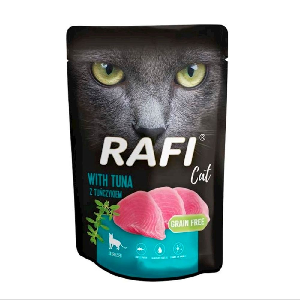 Dolina Noteci Rafi Cat Sterilised Tuńczyk bez zbóż 100g