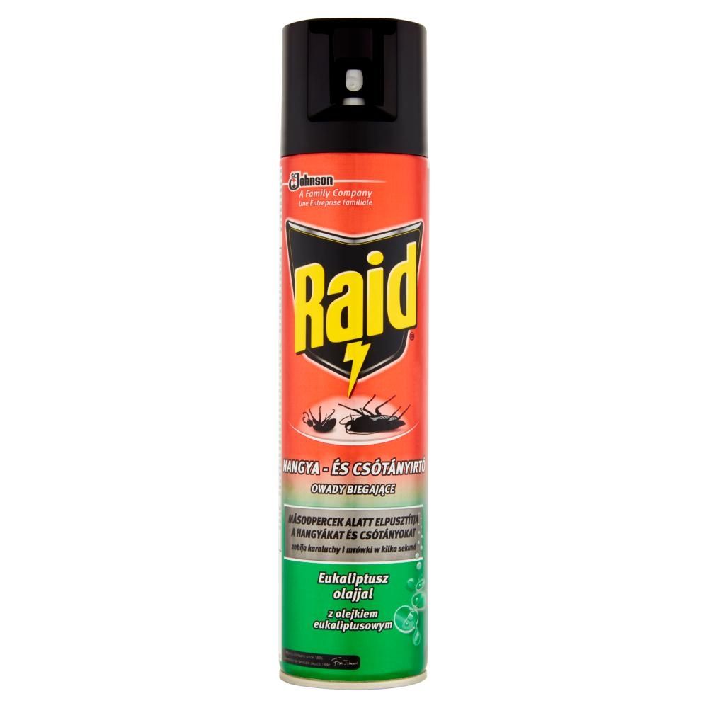 Zdjęcia - Uniwersalny środek czyszczący Raid przeciw owadom biegającym z olejkiem eukaliptusowym Aerozol 400 ml 
