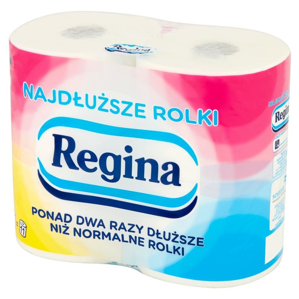 Zdjęcia - Pianka do golenia Gillette Regina Najdłuższe Rolki Papier toaletowy 4 rolki 