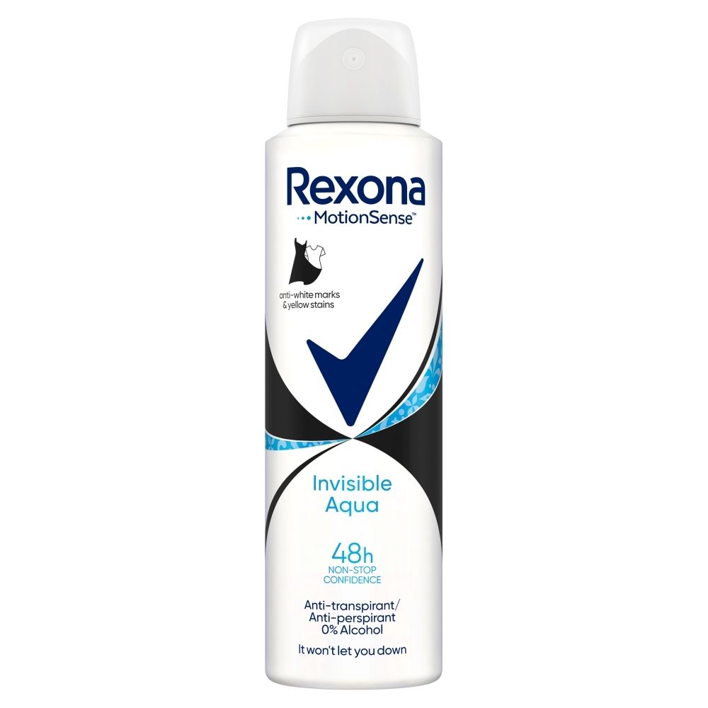 Фото - Дезодорант Rexona Invisible Aqua Antyperspirant w aerozolu 150 ml 