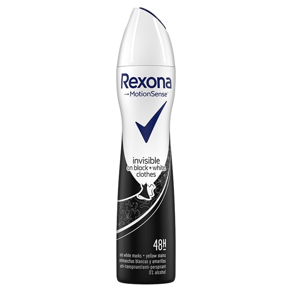 Rexona Invisible on Black + White Clothes Antyperspirant w aerozolu 250 ml