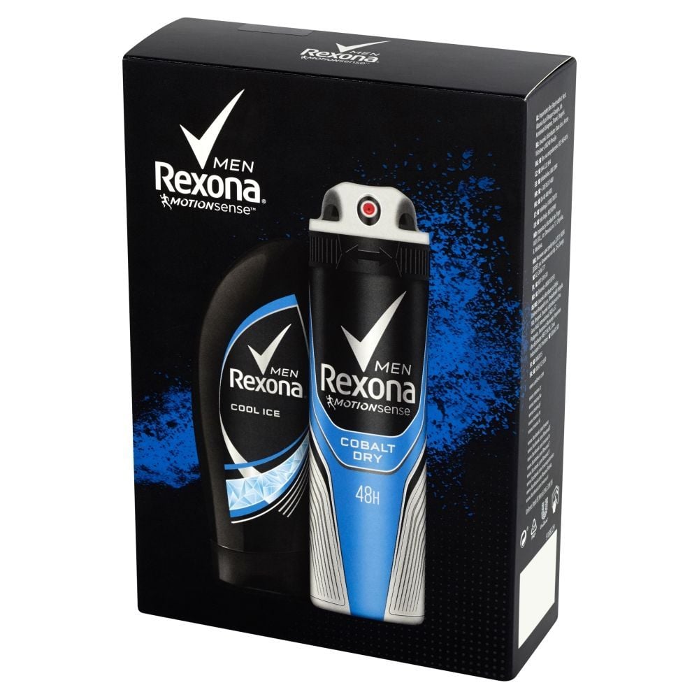 Rexona Men Cobalt Dry i Cool Ice Zestaw kosmetyków