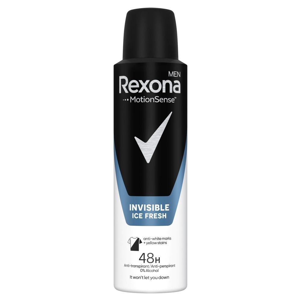 Фото - Дезодорант Rexona Men Invisible Ice Fresh Antyperspirant w aerozolu 150 ml 