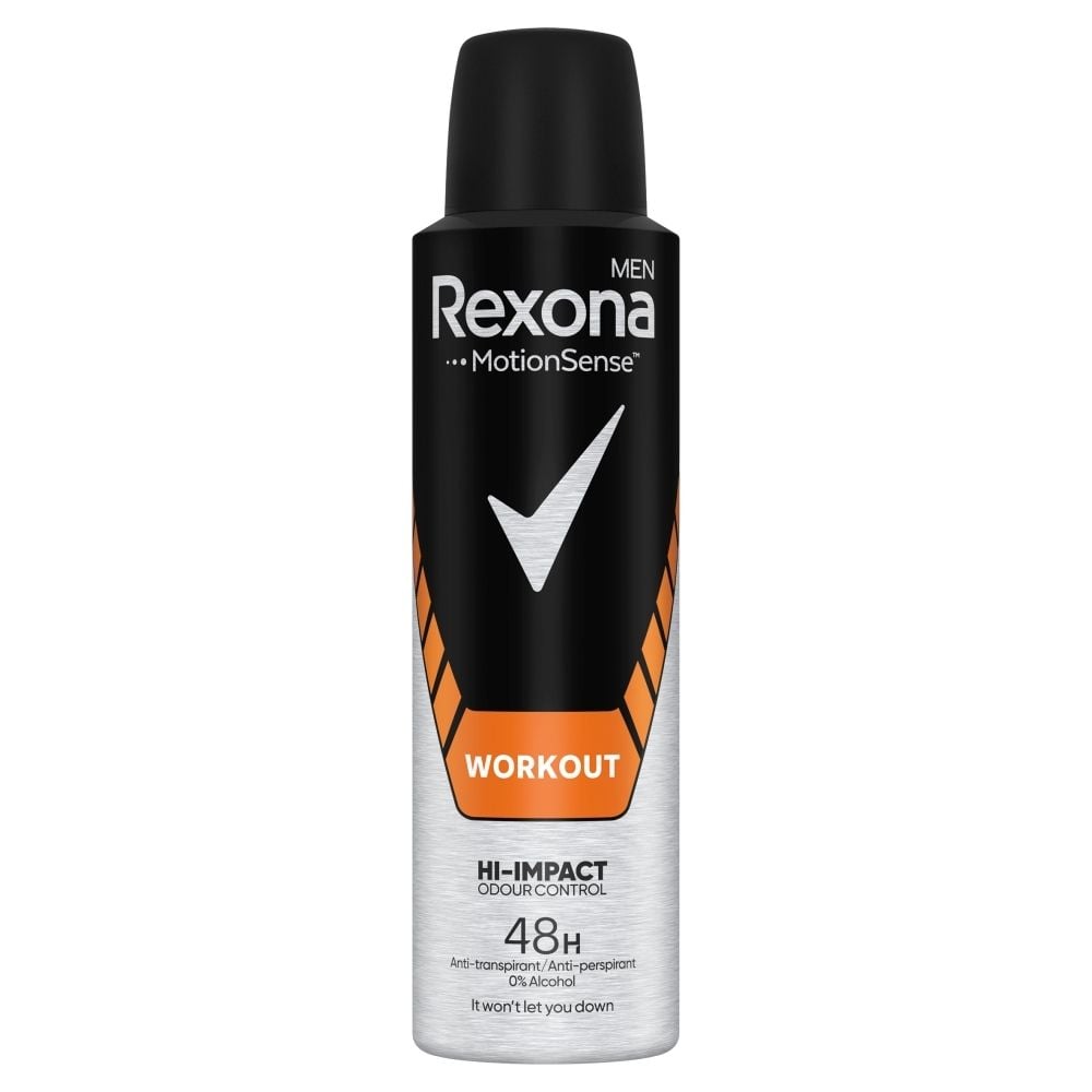 Zdjęcia - Dezodorant Rexona Men Workout Antyperspirant w aerozolu 150 ml 