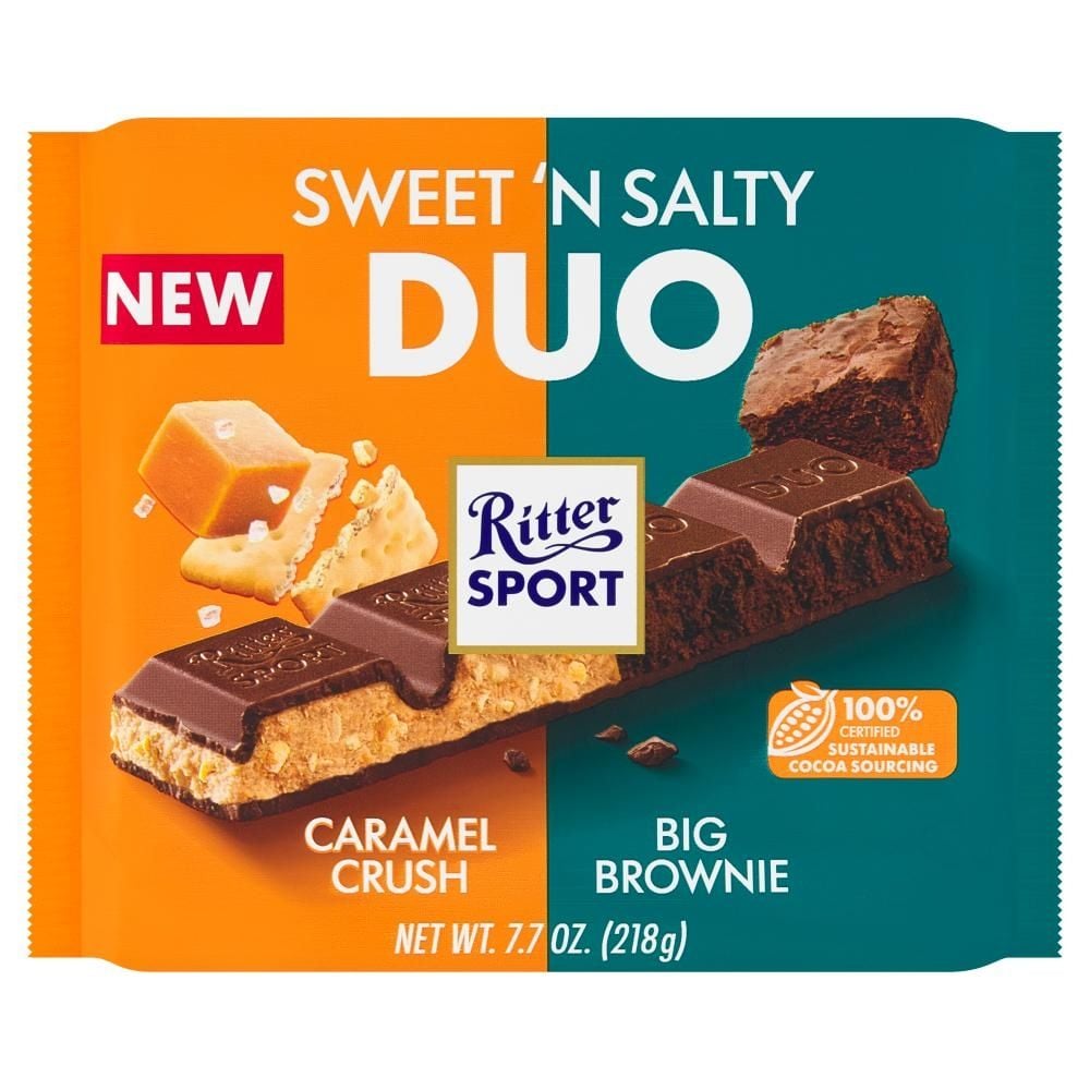 Ritter Sport Sweet 'N Salty Duo Duet nadziewanej czekolady mlecznej 218 g