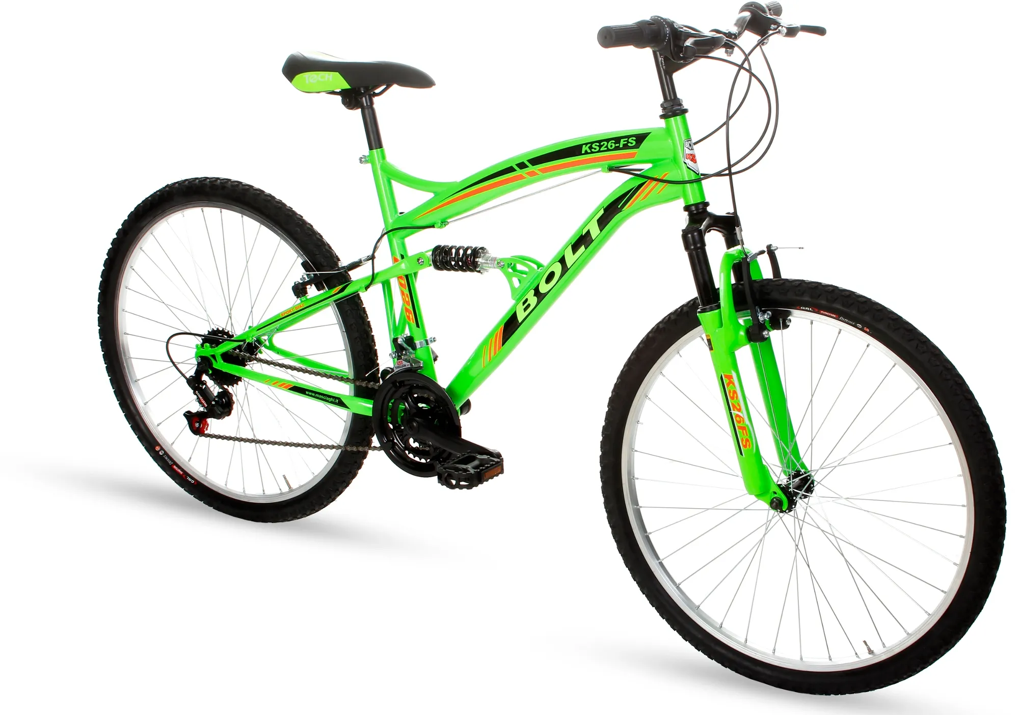 Rower cross country GREEN BIKE 26 MTB 18B AMT BOLT Zielony