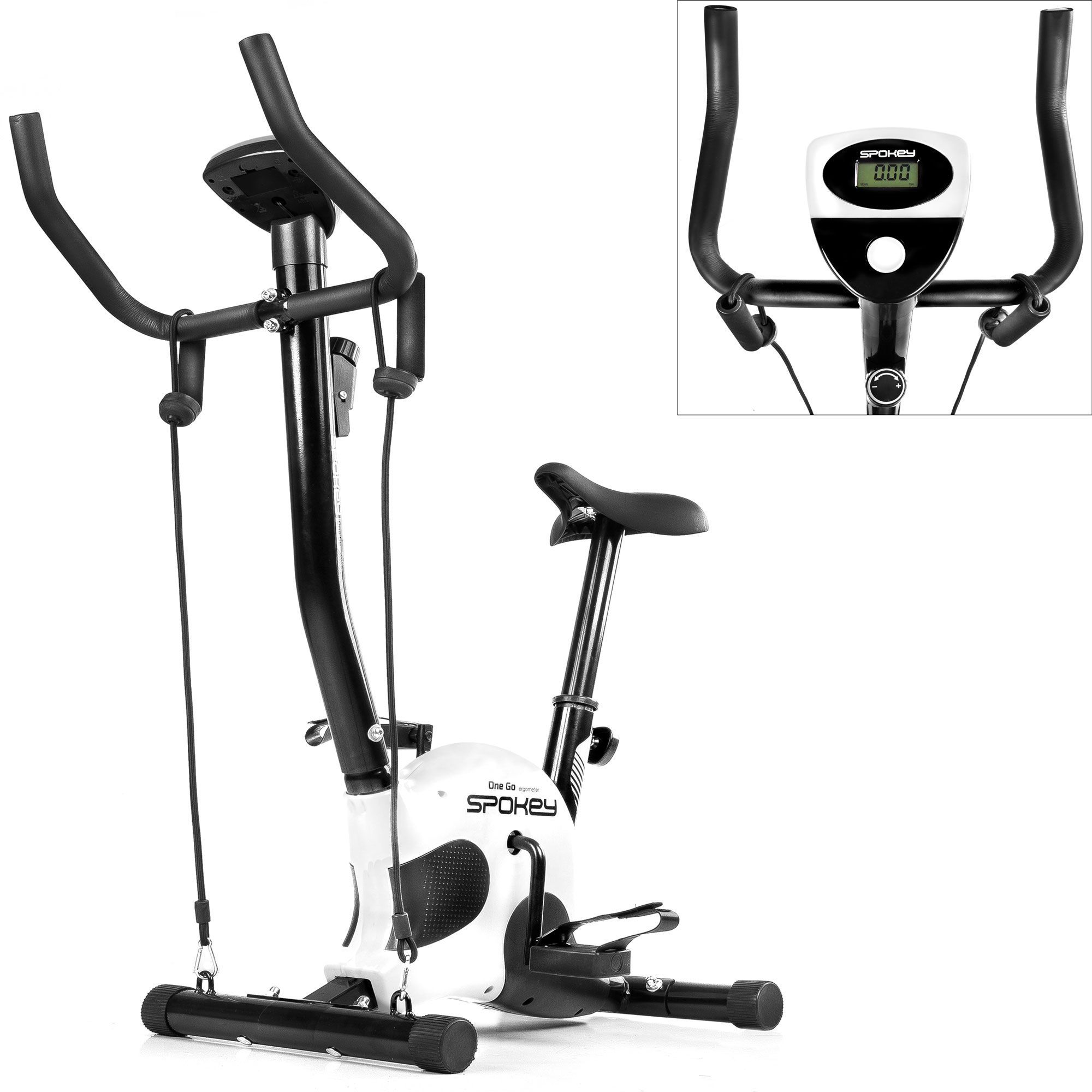 Rower mechaniczny Spokey ONE GO + z linkami oporowymi