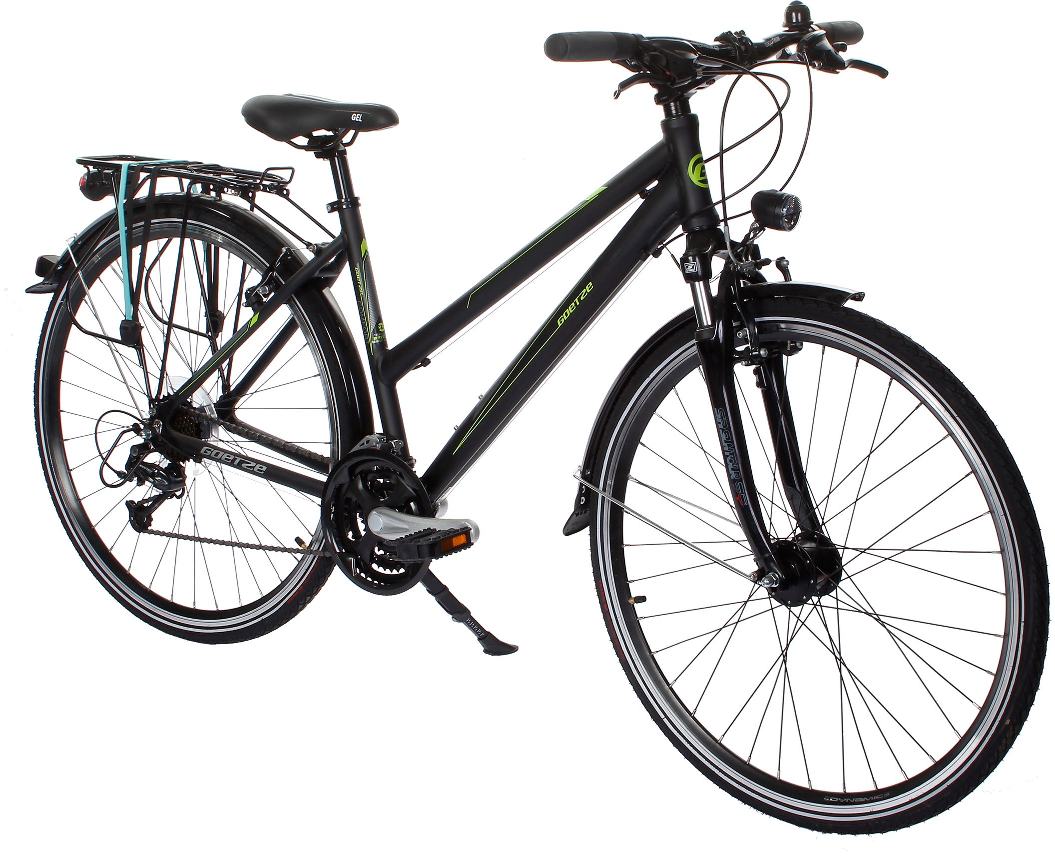 Rower trekkingowy GREEN BIKE 28 TRK ALU 21B Barcelona Deore D Czarny RGO092824-822001