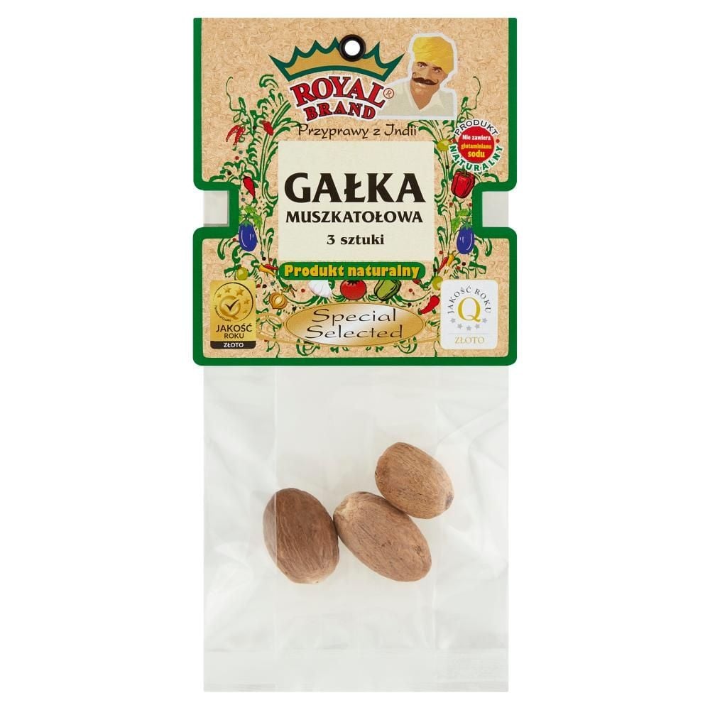 Royal Brand Gałka muszkatołowa 3 sztuki