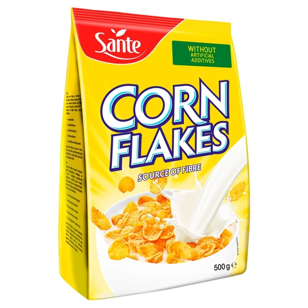 Sante Corn Flakes Płatki kukurydziane 500 g