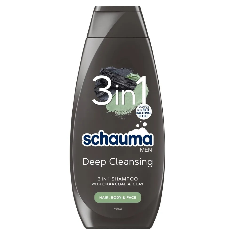 Zdjęcia - Szampon Schwarzkopf Schauma Men Deep Cleansing  do włosów twarzy i ciała dla mężczyzn z 