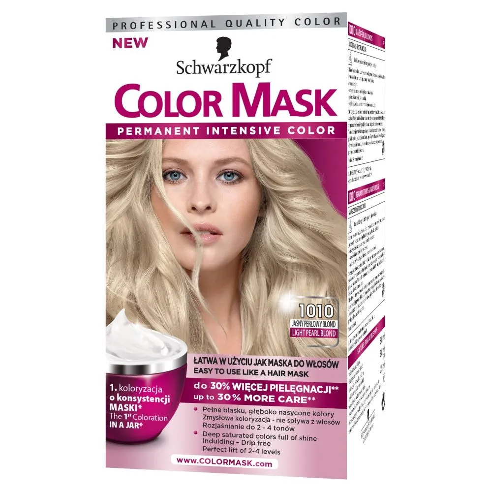 Schwarzkopf Color Mask Farba do włosów Jasny perłowy blond 1010