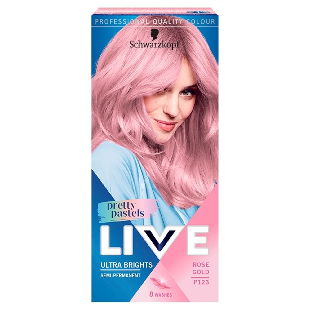 Schwarzkopf Live Ultra Brights Pretty Pastels Farba do włosów Rose Gold P123