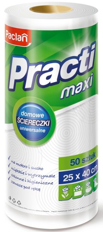Ściereczki PACLAN Practi maxi 50 szt.