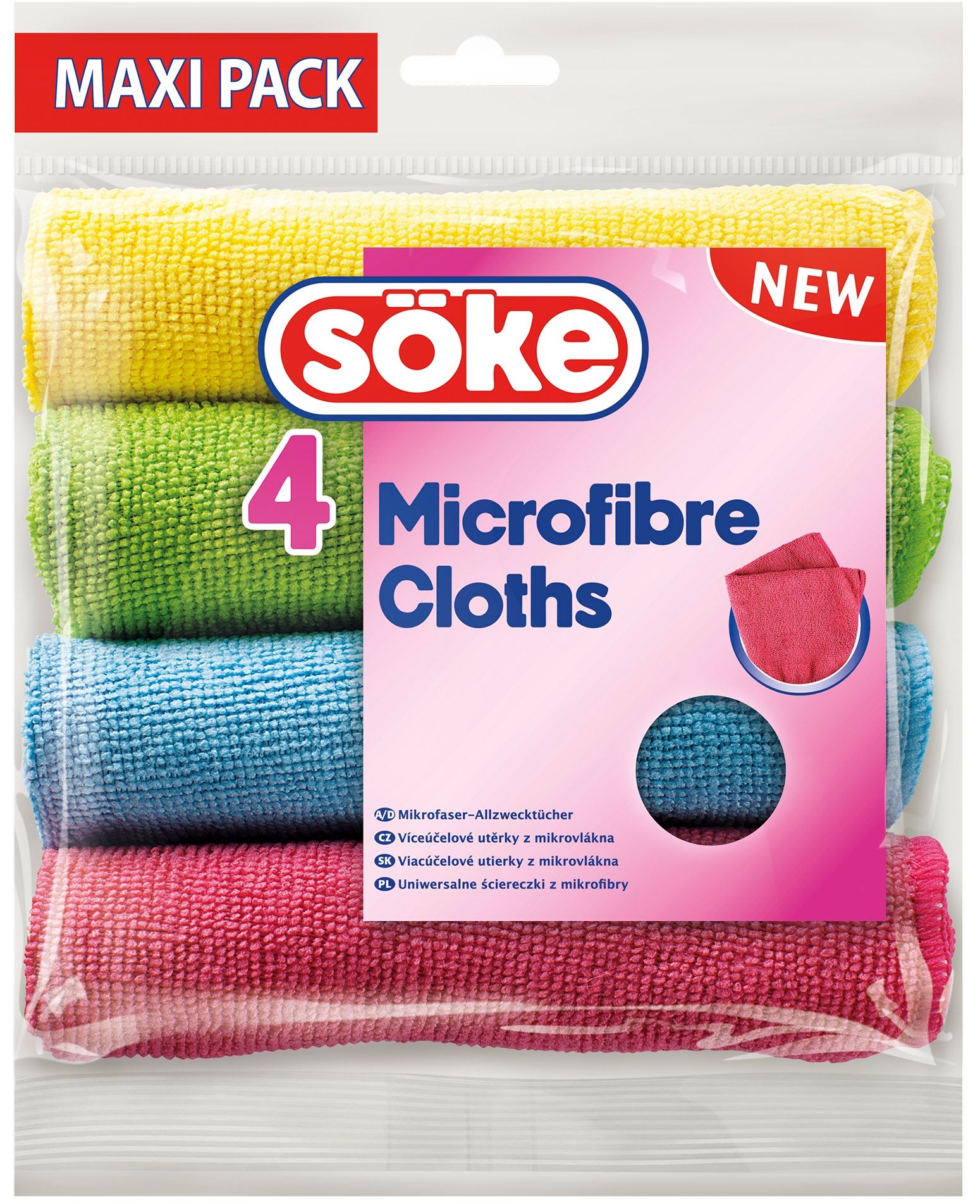 Ściereczki SPONTEX Soke Microfibre (4 sztuki) 1242551