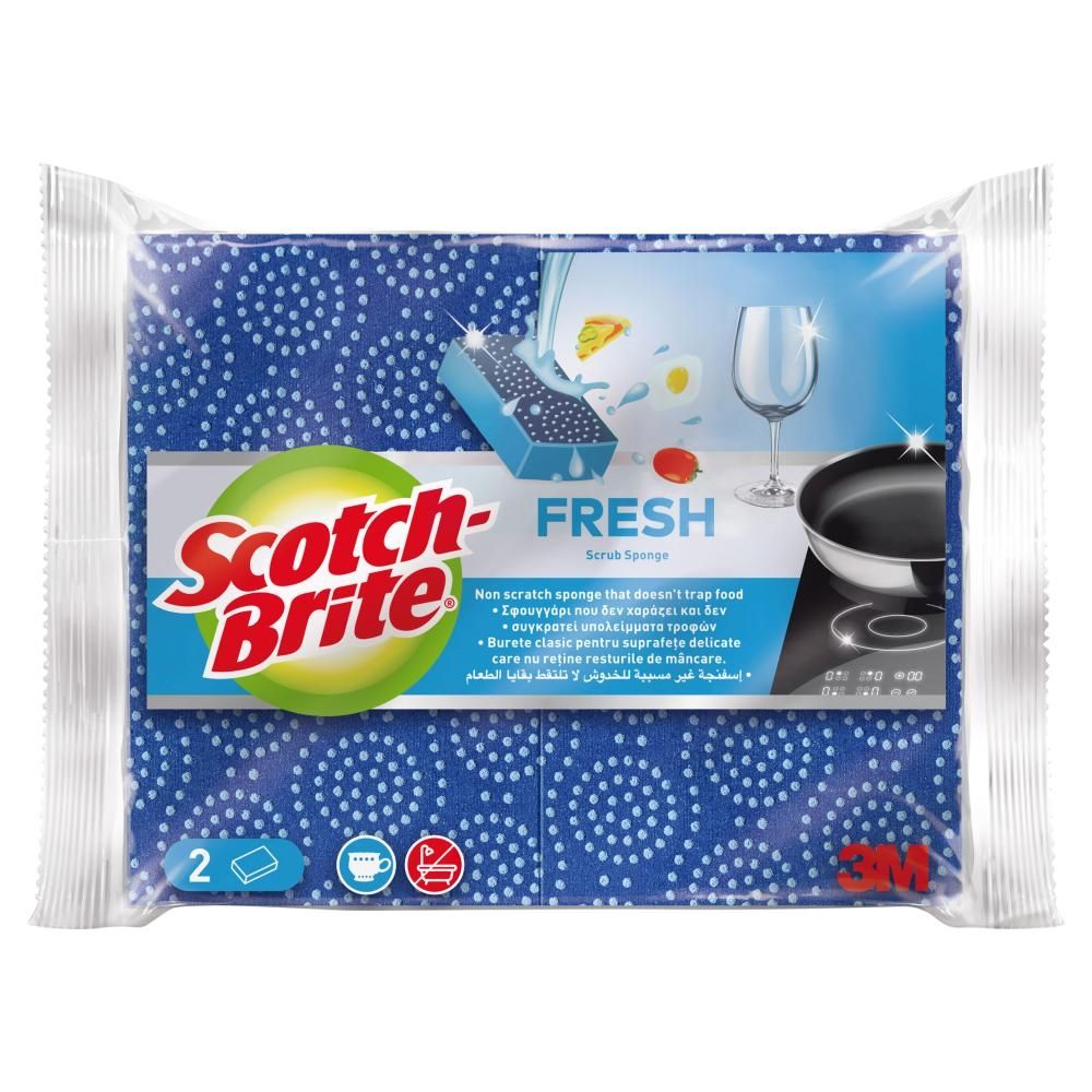 Scotch-Brite Fresh Nierysujący zmywak kuchenny 2 sztuki