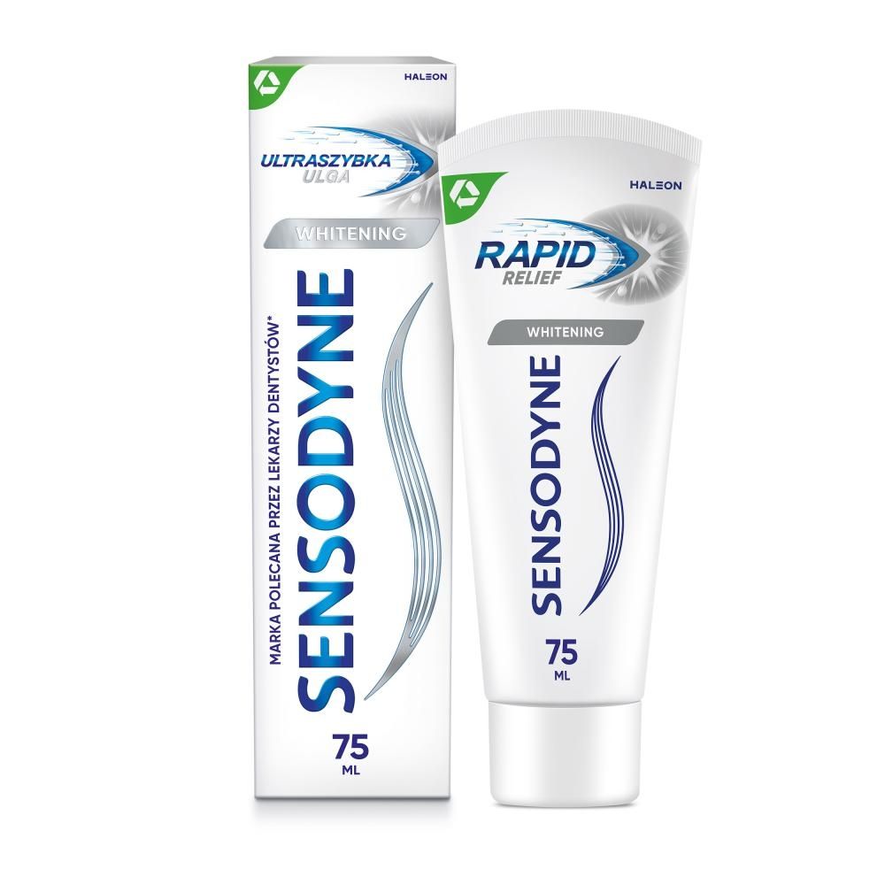 Sensodyne Whitening Pasta do zębów z fluorkiem ultraszybka ulga 75 ml