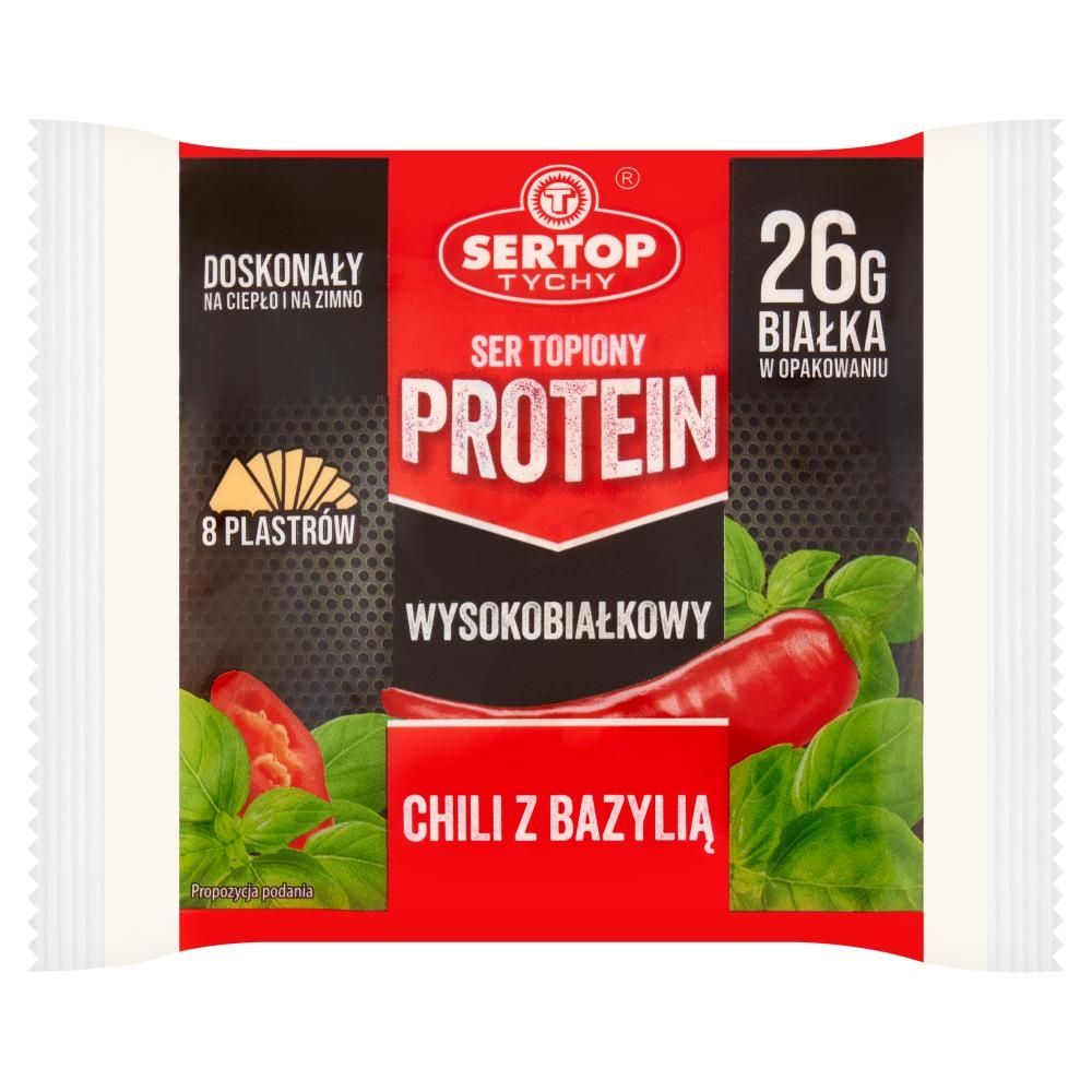 Sertop Tychy Protein Ser topiony w plastrach chili z bazylią 130 g