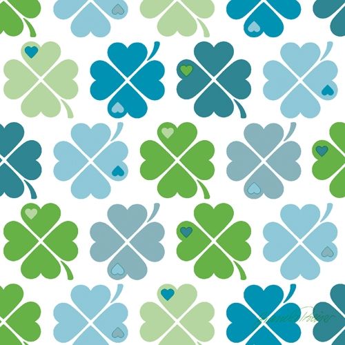 Serwetki DUNI Clover Green Blue 33 cm 1284732
