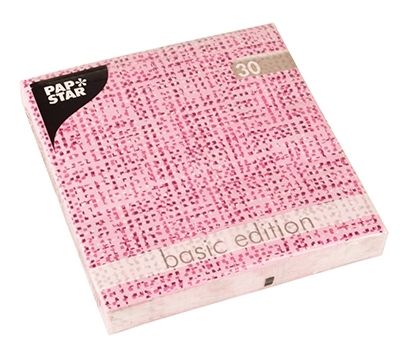 Serwetki PAPSTAR Fuzzy 33 x 33 cm Różowy (30 sztuk) 85574