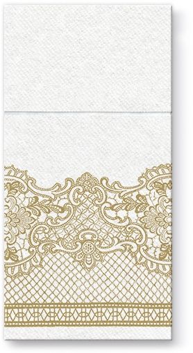 Serwetki PAW Royal Lace Złoty 40 x 40 cm (25 sztuk) ADP000200