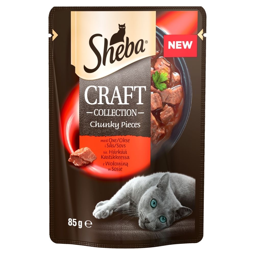 Sheba Craft Collection Karma pełnoporcjowa z wołowiną w sosie 85 g