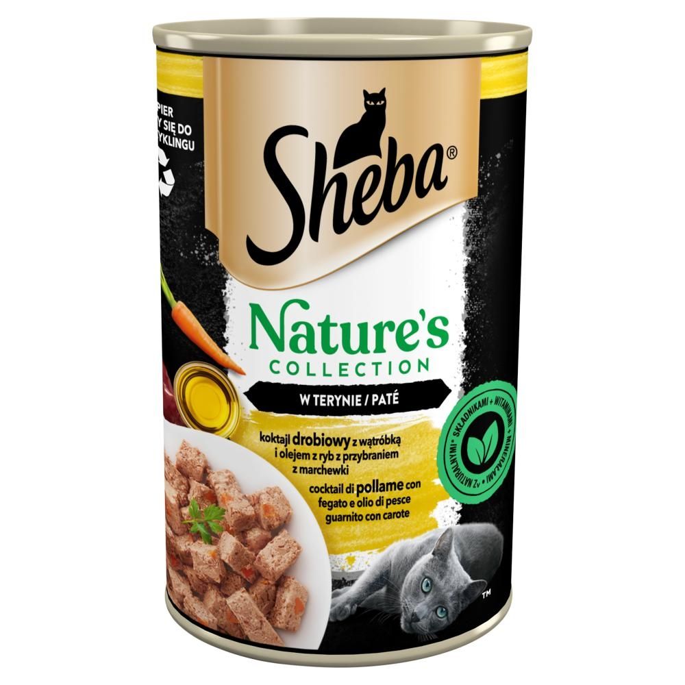Sheba Nature's Collection Mokra karma dla kotów w terynie koktajl drobiowy z wątróbką 400 g