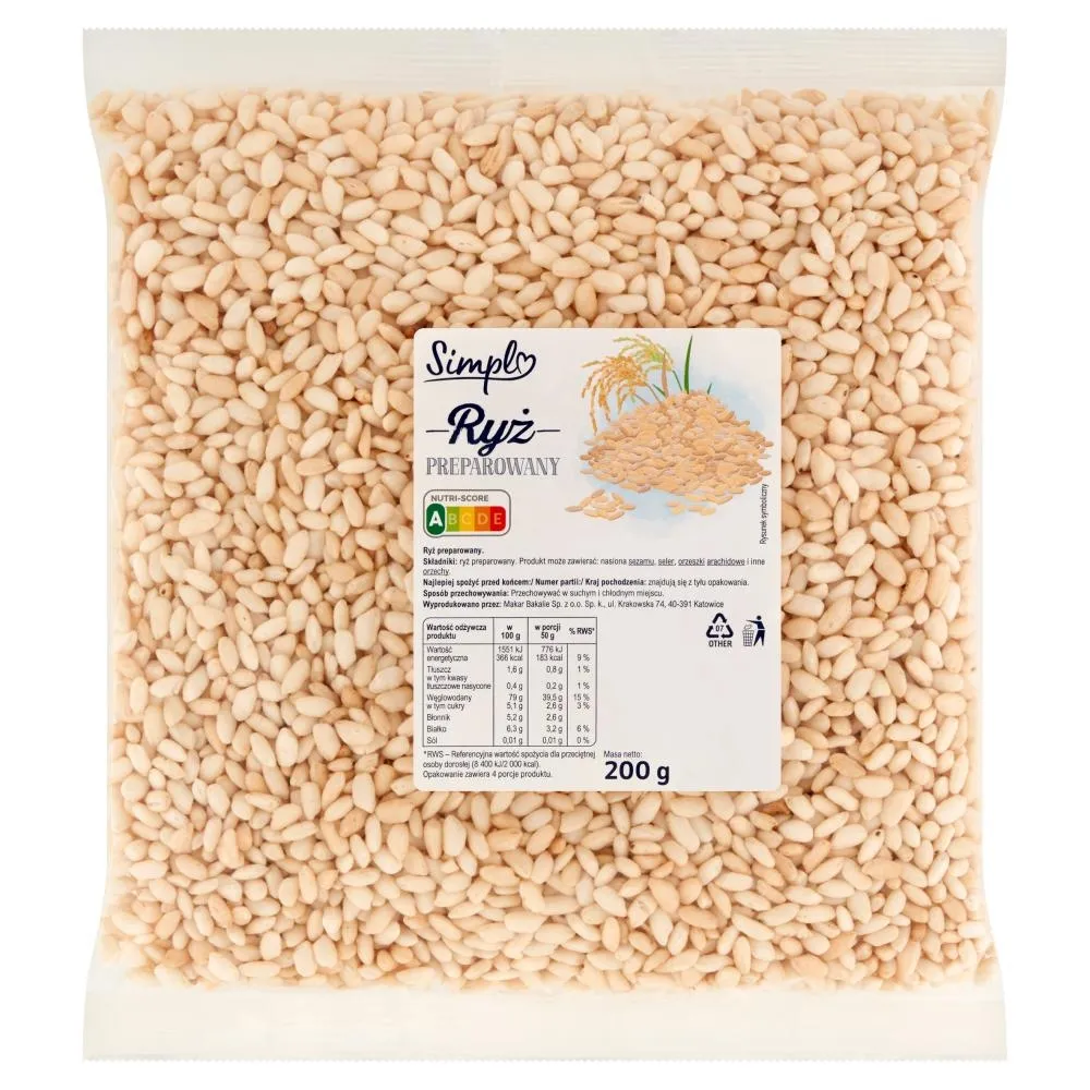 Simpl Ryż preparowany 200 g