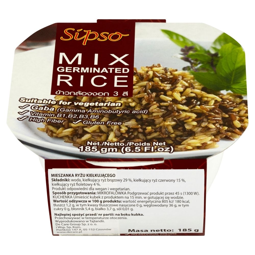 Sipso Mieszanka ryżu kiełkującego 185 g