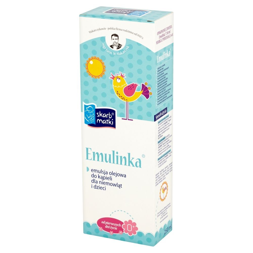 Skarb Matki Emulinka Emulsja olejowa do kąpieli dla niemowląt i dzieci 250 ml