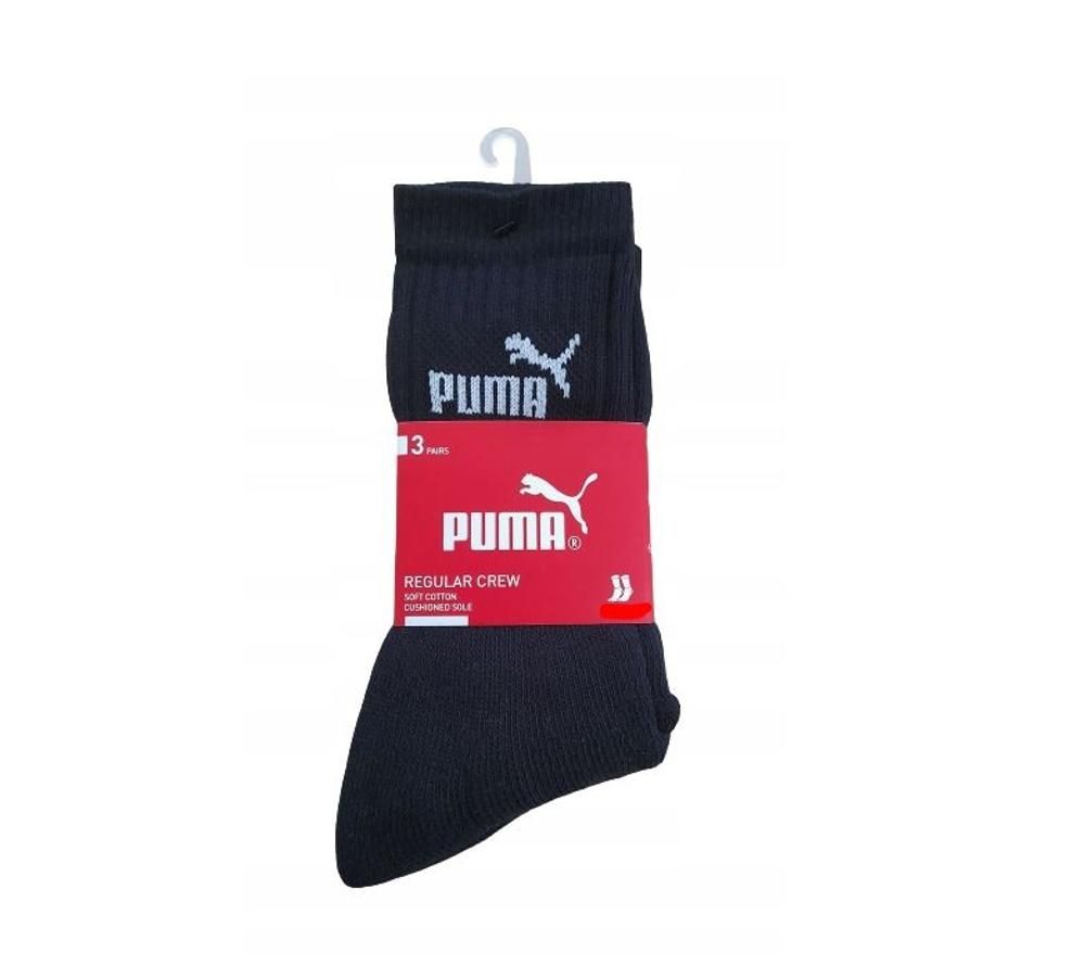 SKARPETY MĘSKIE PUMA 3PAK CZARNY