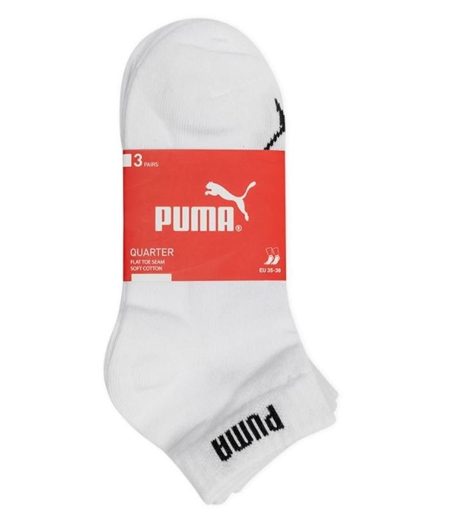 SKARPETY PUMA 3PAK QUARTERS BIAŁY