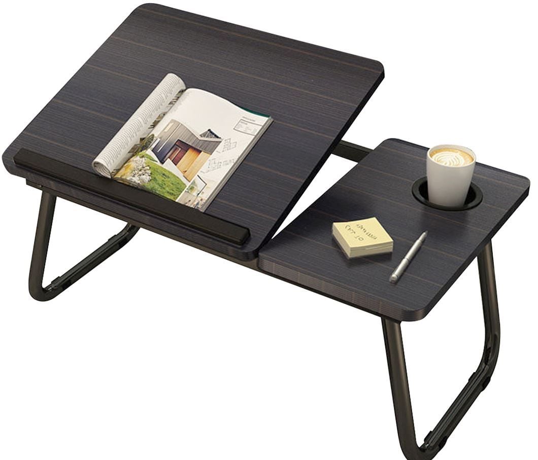 Składany stolik pod laptop KIMOS czarny 55 × 32 × 23,5 cm