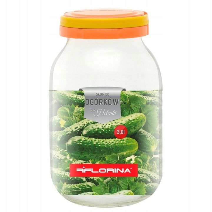 Słoik Szklany na Ogórki Florina 3 L