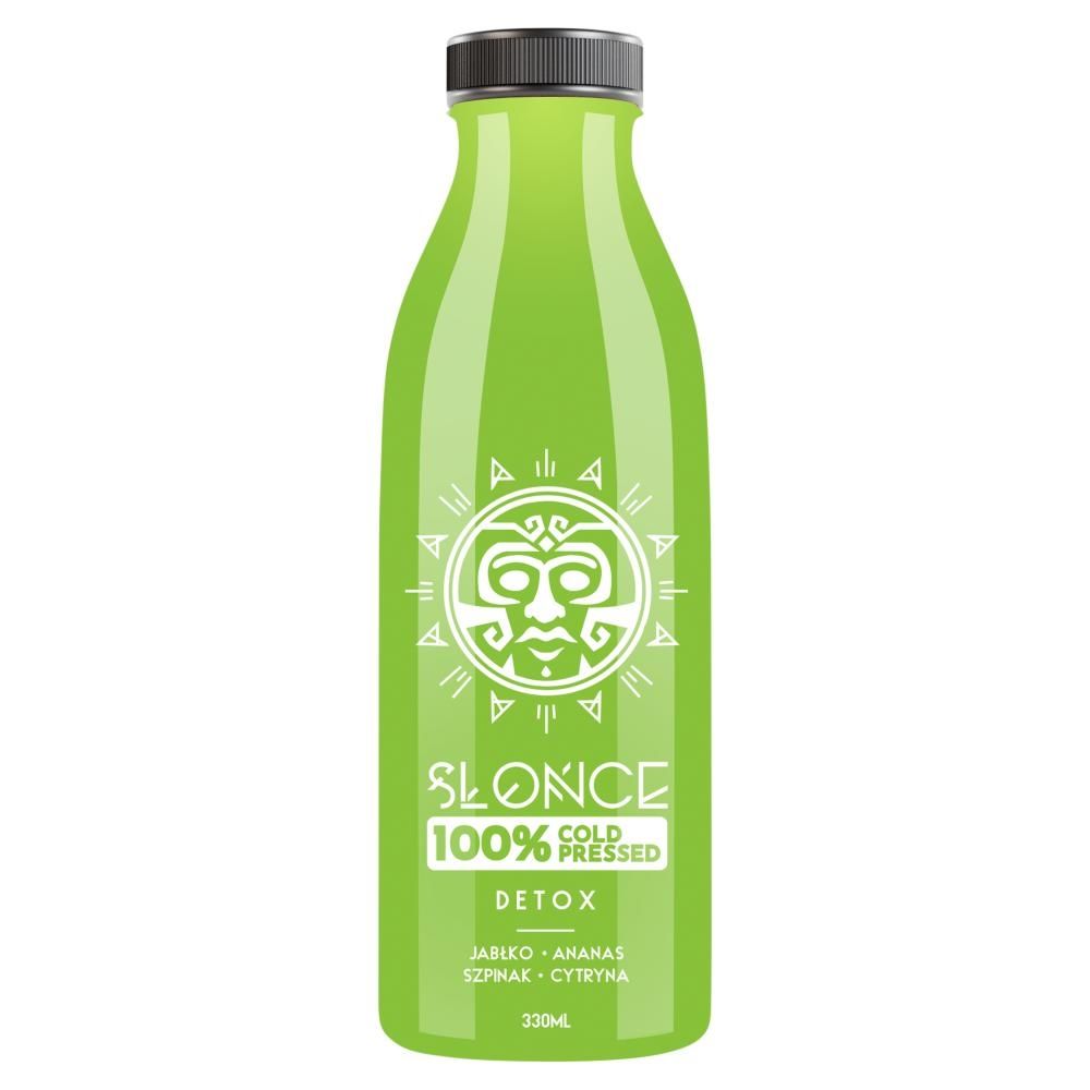 Słońce Detox Sok jabłko ananas szpinak cytryna 330 ml