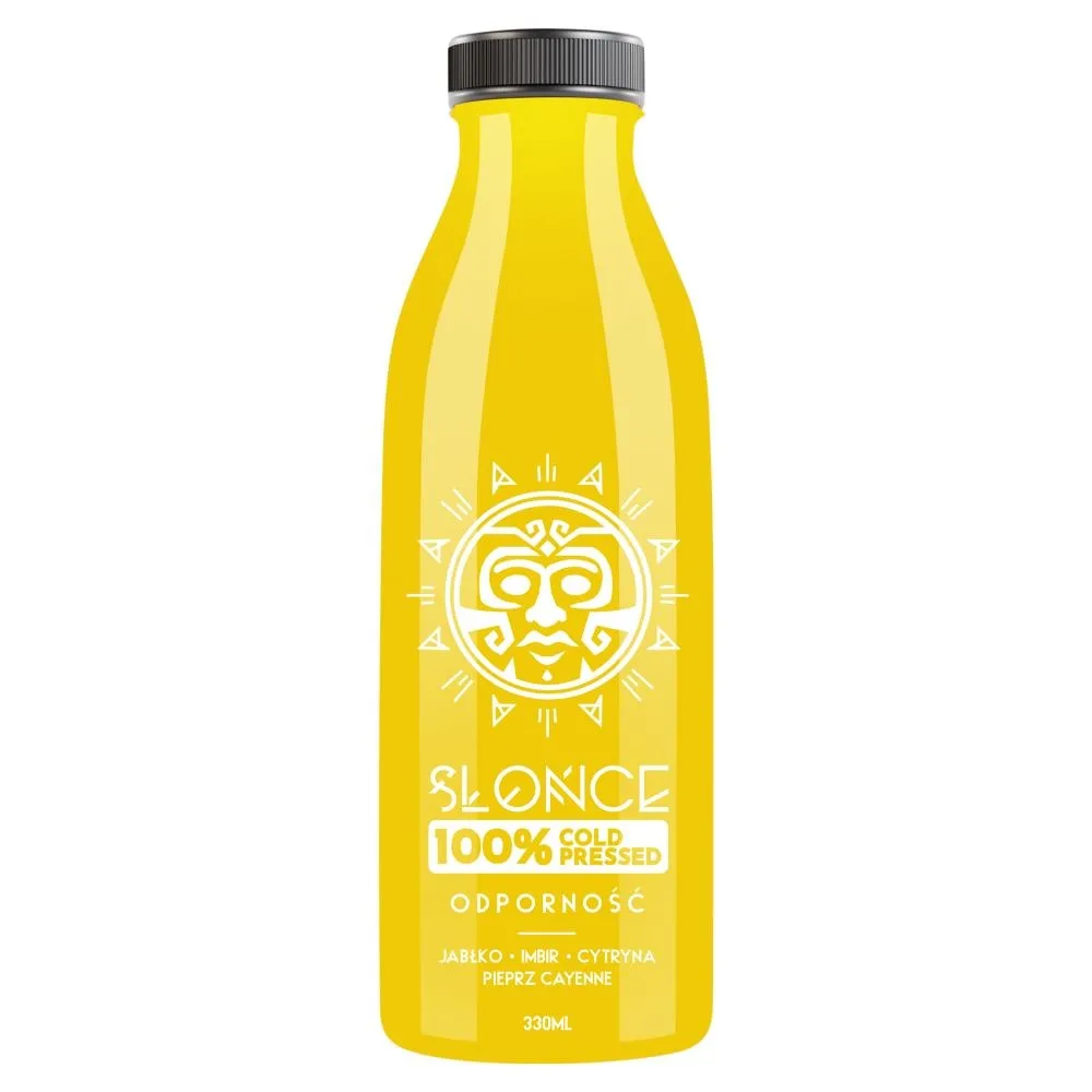 Słońce Odporność Sok jabłko cytryna imbir pieprz cayenne 330 ml