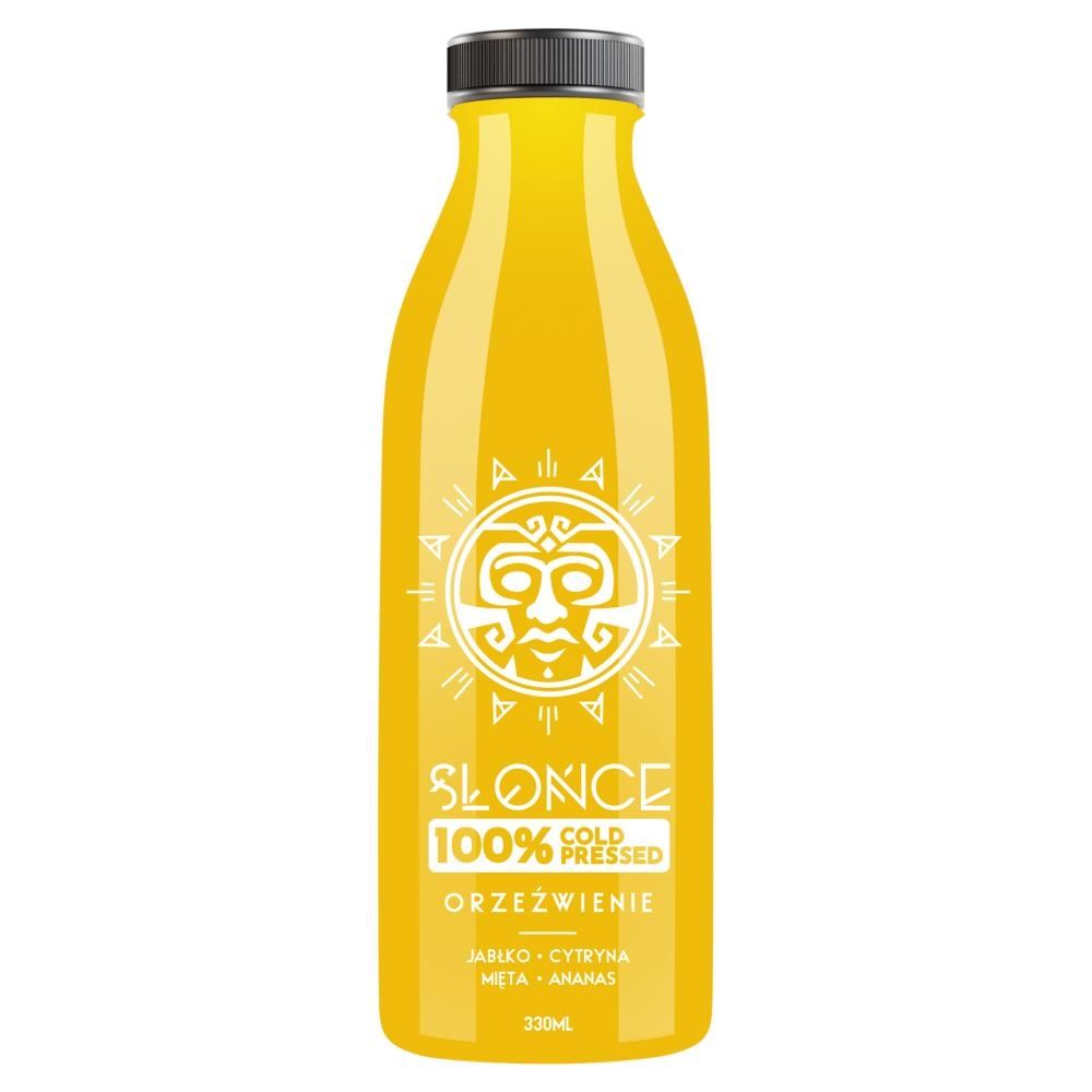 Słońce Orzeźwienie Sok ananas cytryna mięta jabłko 330 ml