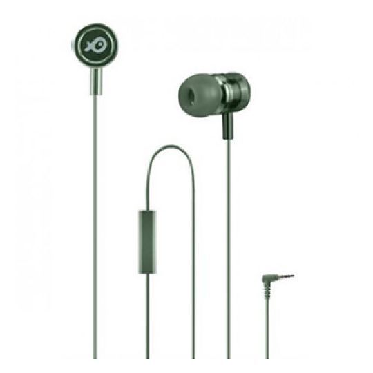 Słuchawki douszne PSINTM02G MIC zielone Poss