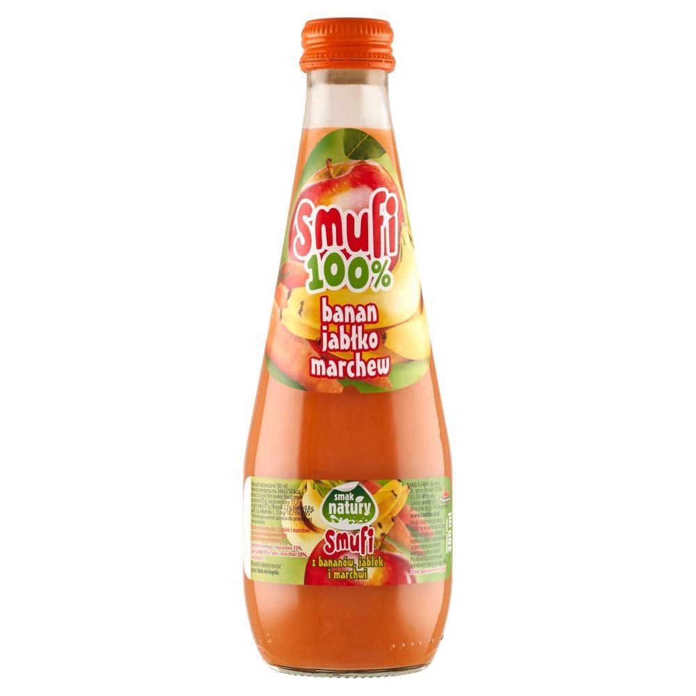 Smak natury Smufi z bananów jabłek i marchwi 300 ml