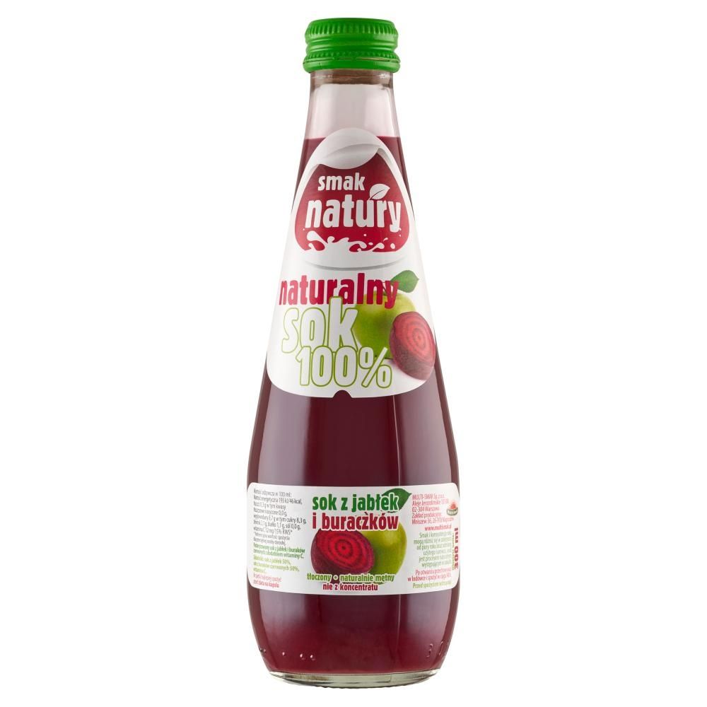 Smak natury Sok z jabłek i buraczków 300 ml