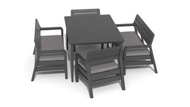 Sofa CURVER Delano Set Grafitowo-szary 17205371