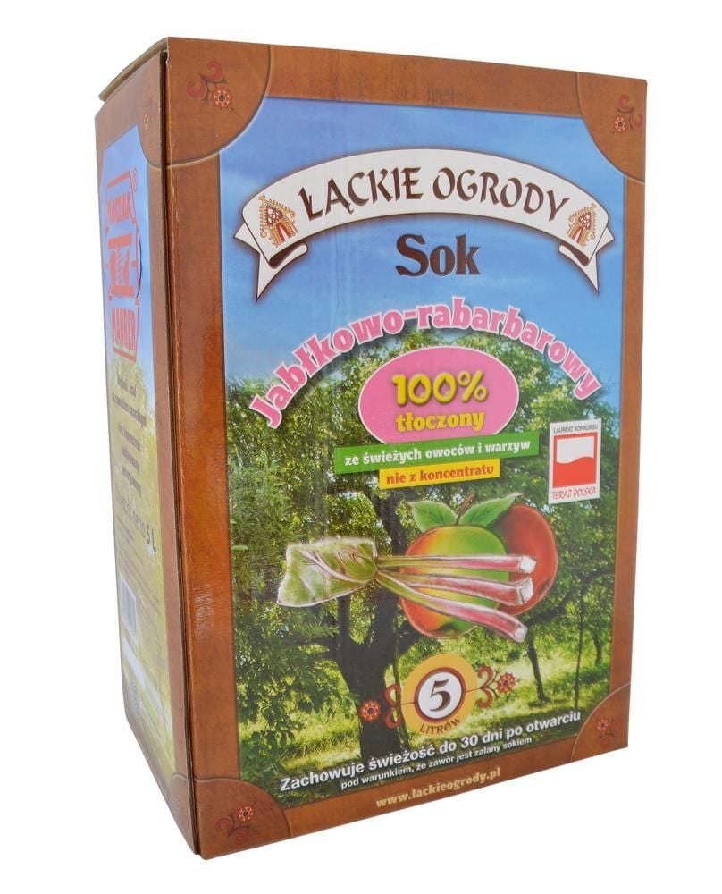 Sok jabłko rabarbar 5l