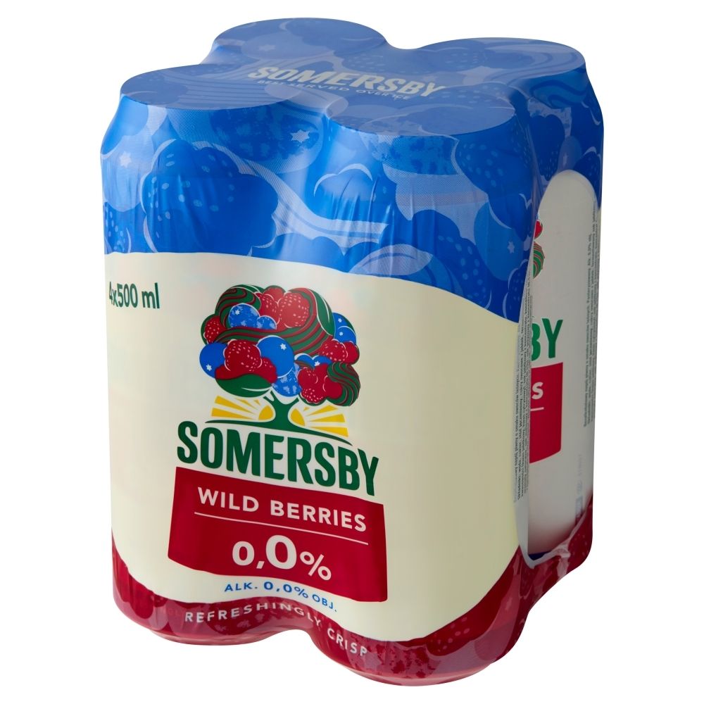 Somersby Bezalkoholowy napój piwny o smaku owoców leśnych 4 x 500 ml