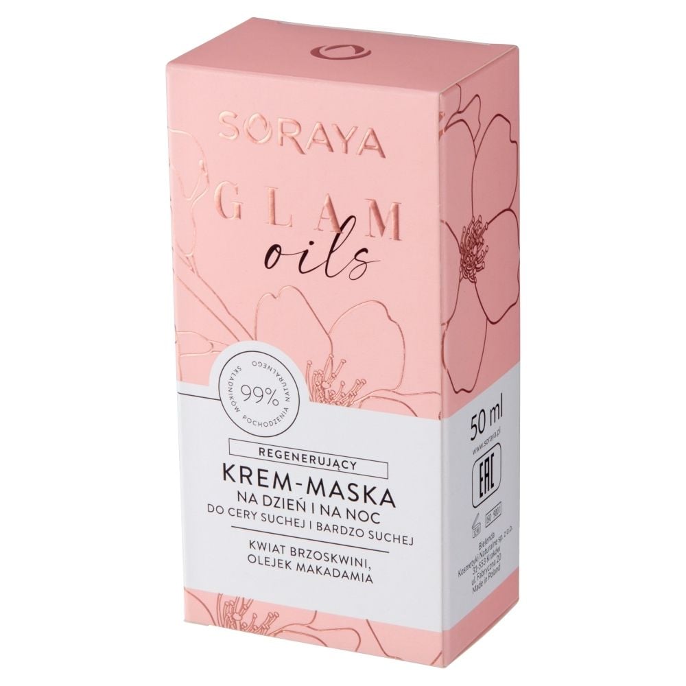 Soraya Glam Oils Regenerujący krem-maska na dzień i na noc 50 ml