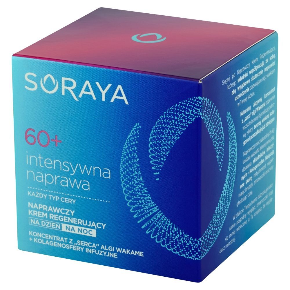 Soraya Intensywna Naprawa 60+ Naprawczy krem regenerujący na dzień i na noc każdy typ cery 50 ml
